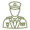 Military officer in uniform representing veterans dental services at Maitland, FL practice.